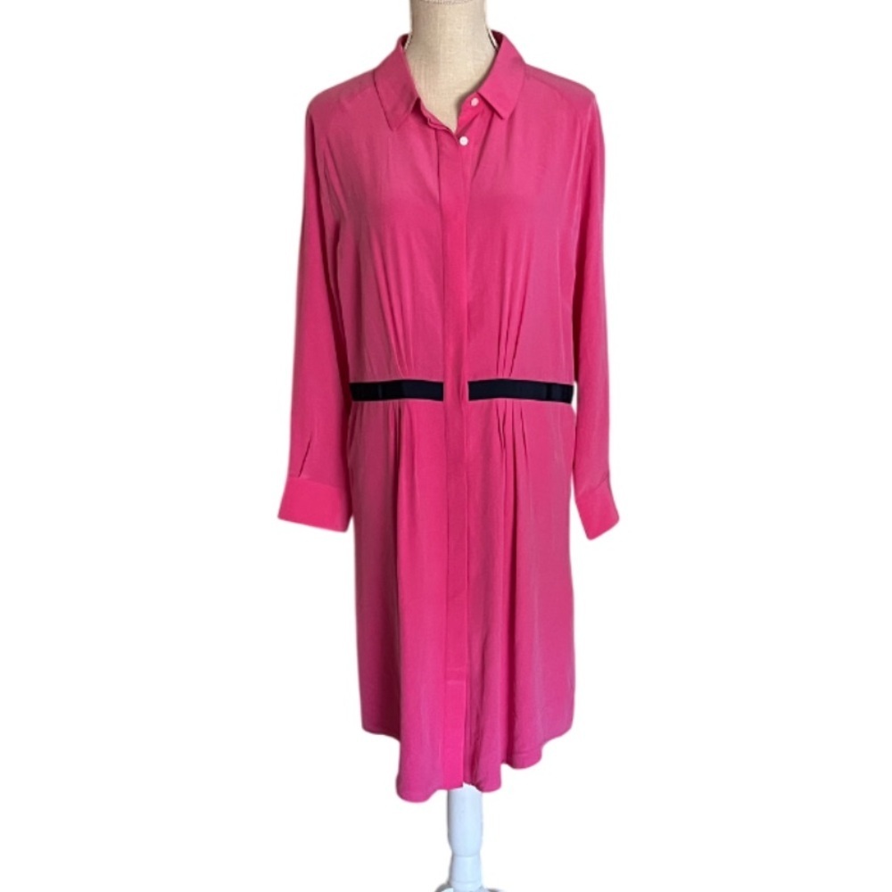 Band Of Outsiders Pink Long Sleeve Shirt Dress NWT - 4US